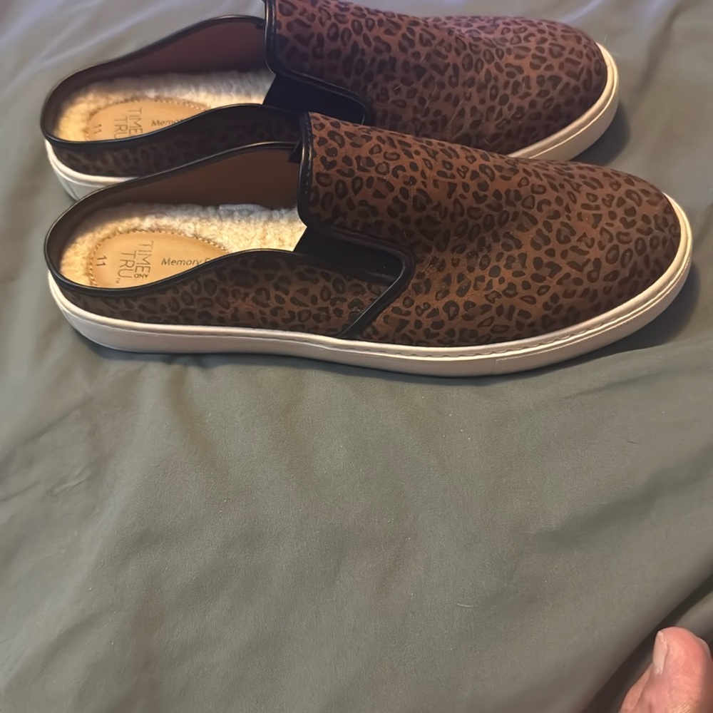 Time and Tru Leopard Print Flats